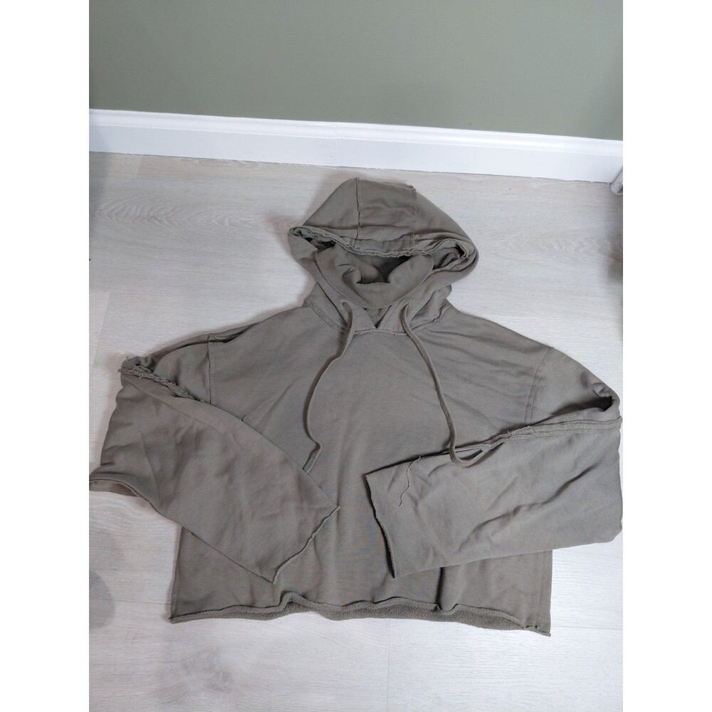 Alo Yoga Women’s Sweatshirt Hoodie Turtleneck Cropped  Sz XS Olive Green